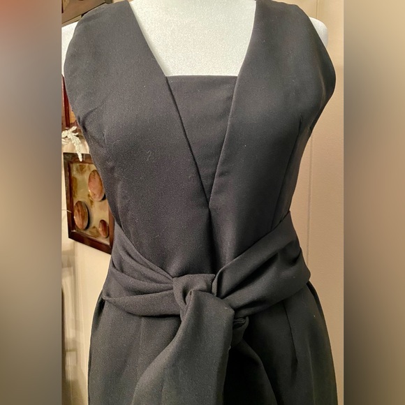 Do+Be black mini/midi dress; front tie; black; small; worn once; no flaws - Picture 2 of 7